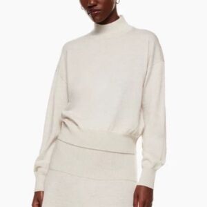 Aritzia Cream Turtleneck Sweater